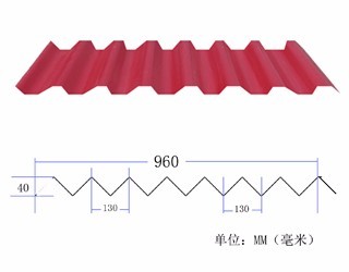 訢雙贏960-7.5型紅色防腐瓦防腐板菱鎂瓦